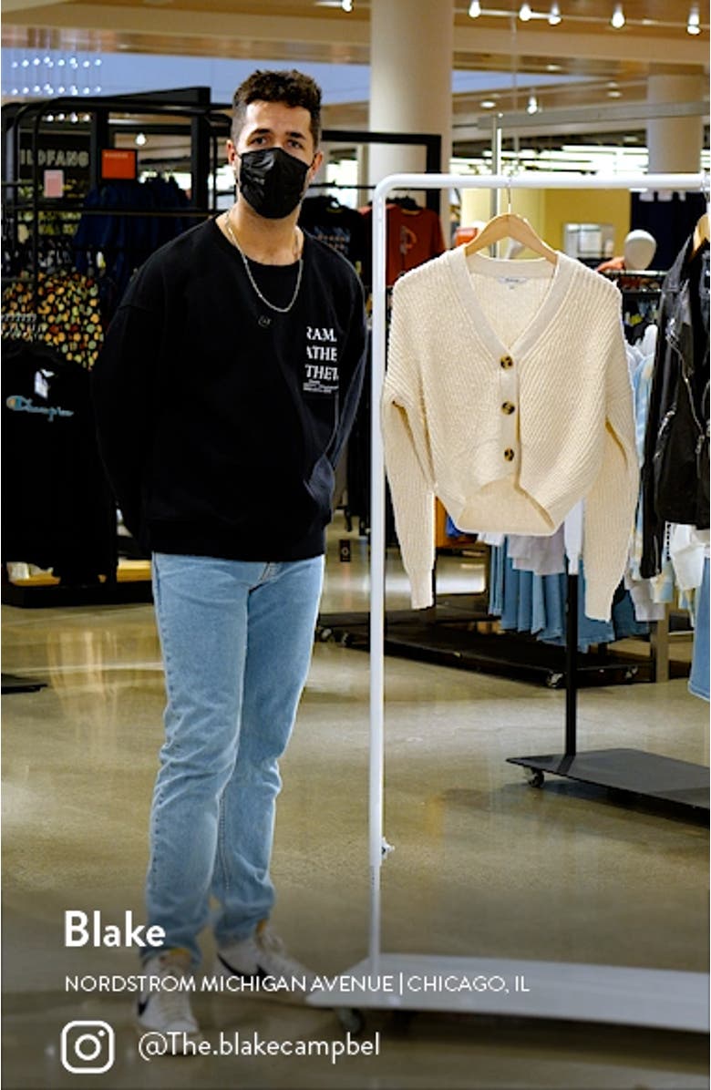 Greywood Crop Cardigan Sweater, sales video thumbnail