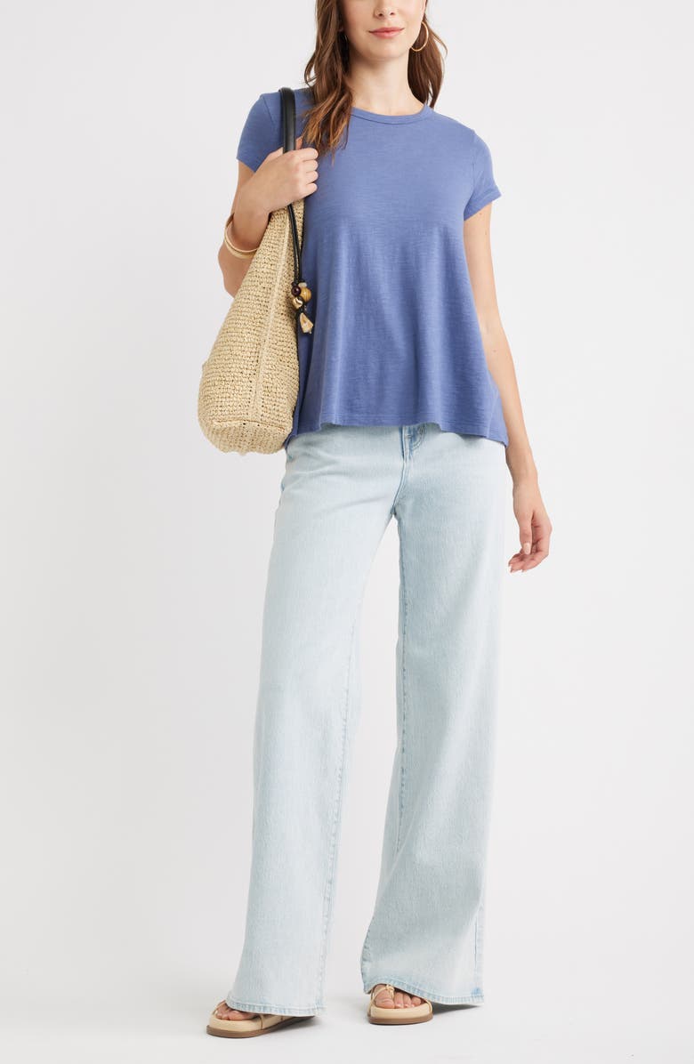Treasure & Bond Cotton Blend Swing T-Shirt, Alternate, color, Blue Indigo