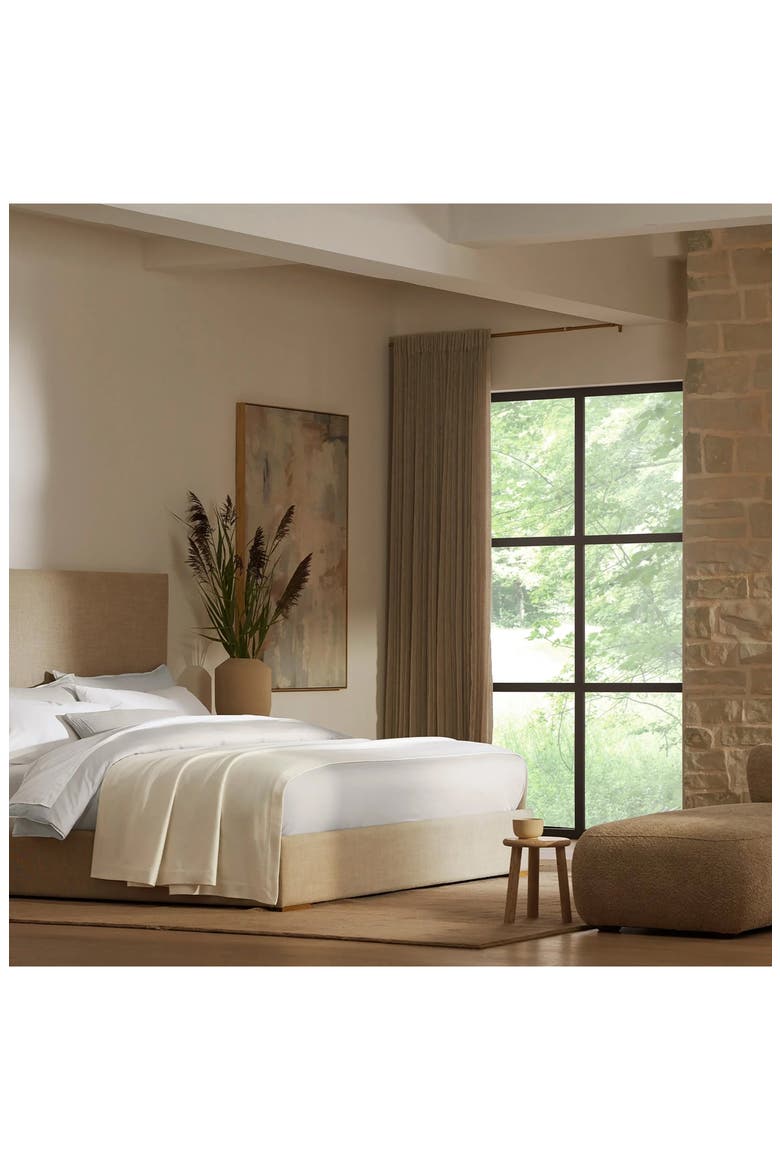 Essential Organic Cotton Bed Blanket, Alternate, color, CREAM