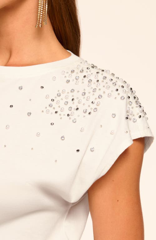 Ramy Brook Amelia Embellished Top In White