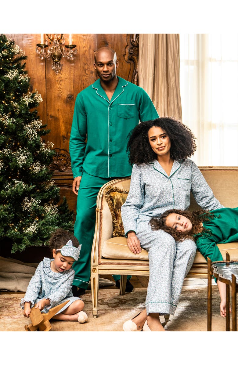 Petite Plume Cotton Flannel Pajamas, Alternate, color, 