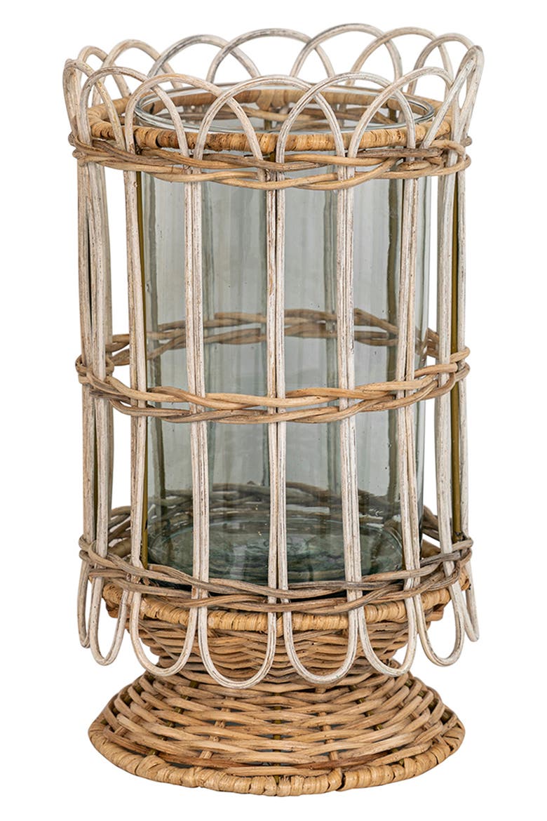 Provence Rattan 11.5-Inch Hurricane, Main, color, NATURAL/ WHITEWASH