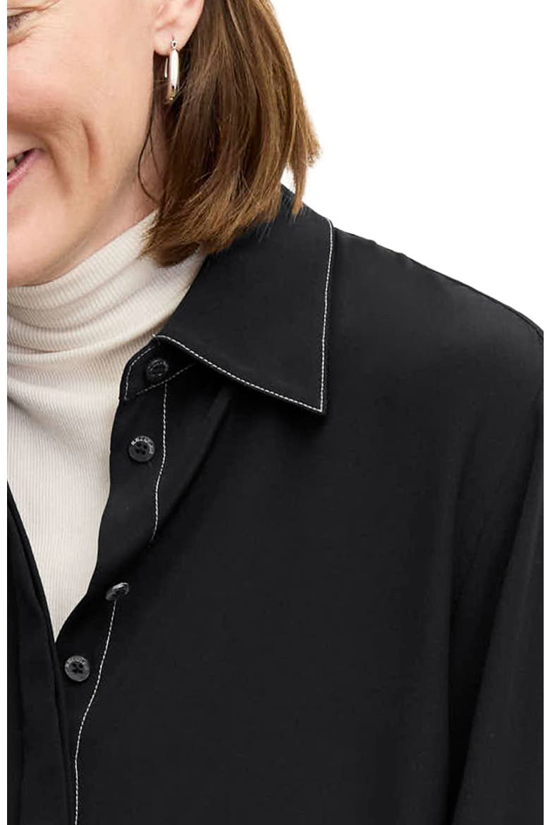 Mira Top - Washable Silk Top Stitch, Alternate, color, Black