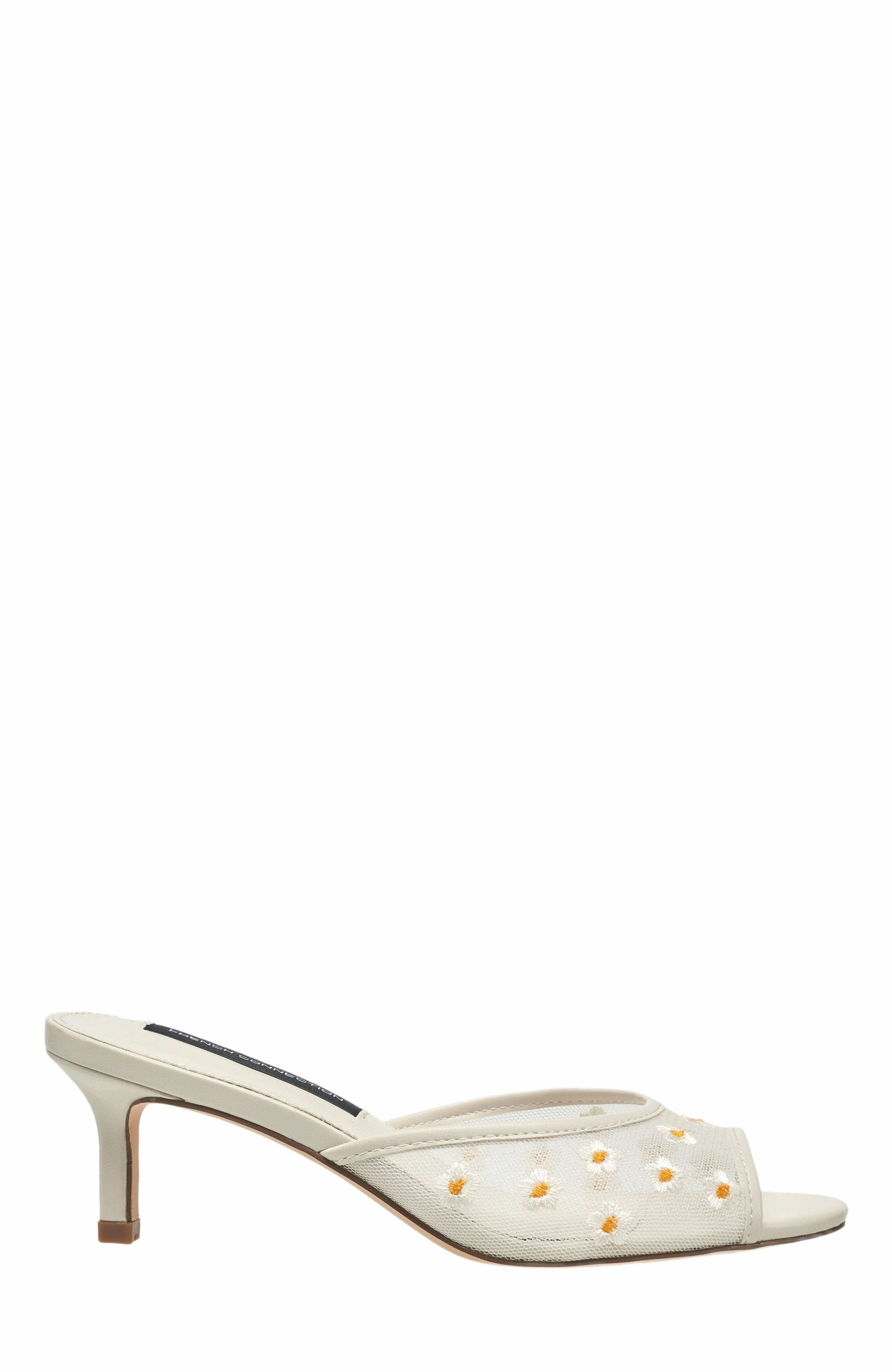 Nancy Mesh Embroidered Kitten Heel - image 2