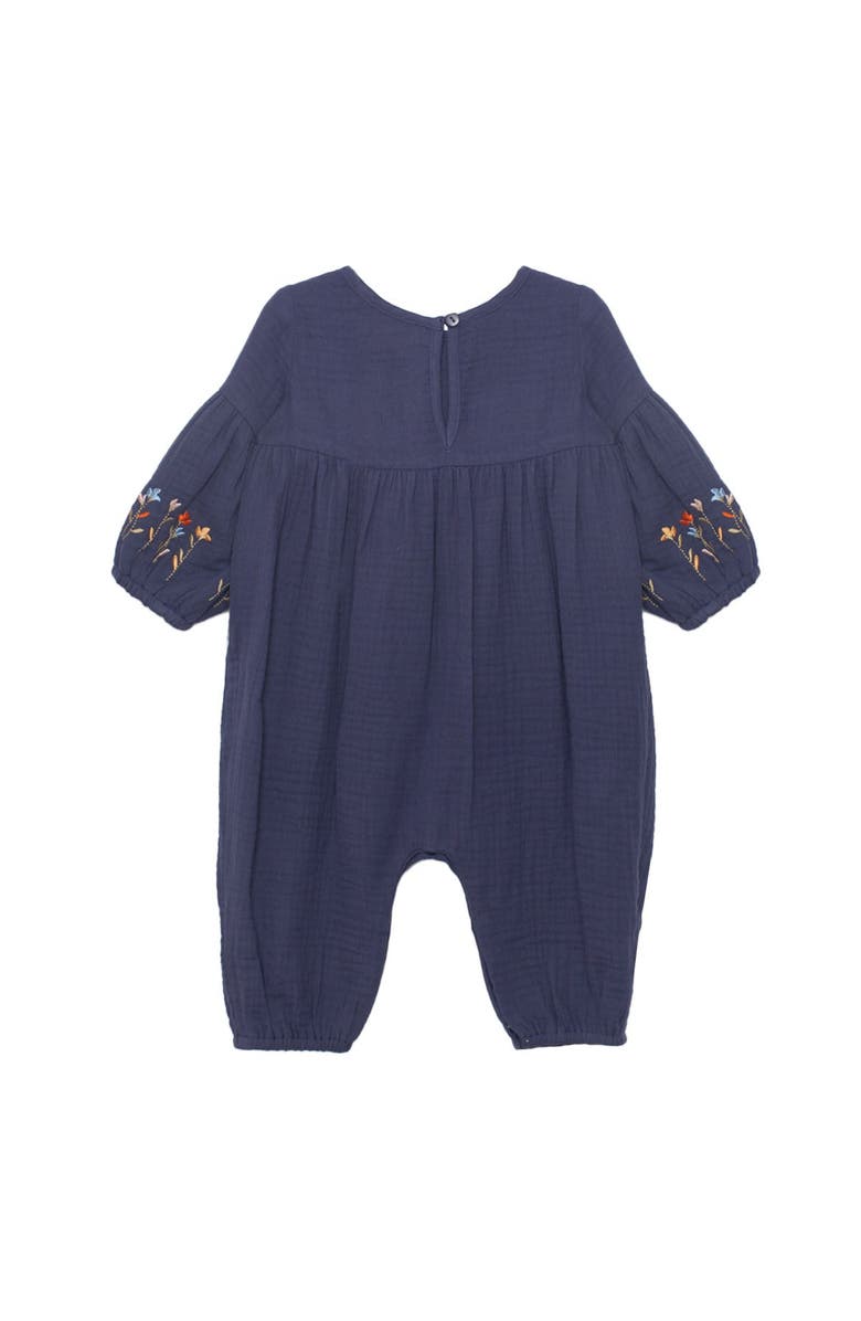 Mabel + Honey Clara Romper, Alternate, color, Blue
