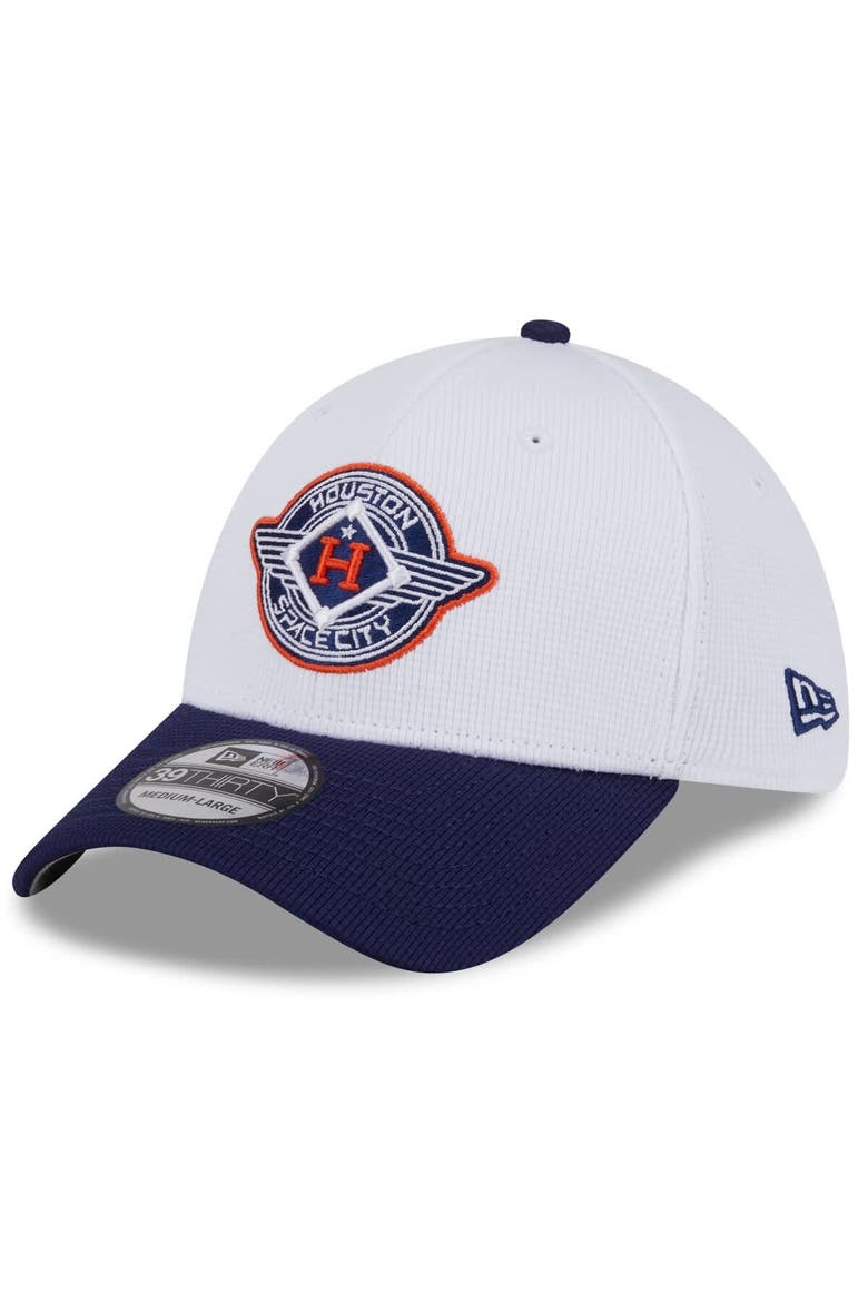 Men's New Era  White/Navy Houston Astros 2025 City Connect Batting Practice 39THIRTY Flex Hat, Main, color, White