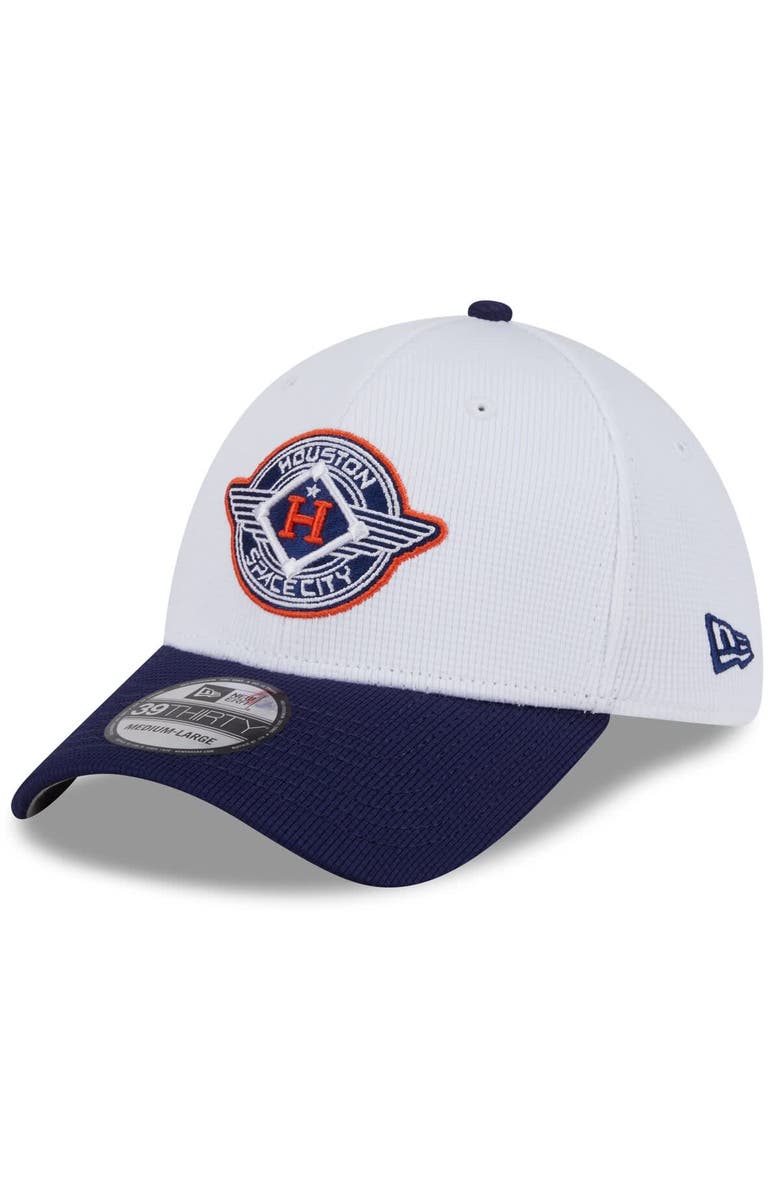 New Era Men's New Era White/Navy Houston Astros 2025 City Connect Batting Practice 39THIRTY Flex Hat, Main, color, White