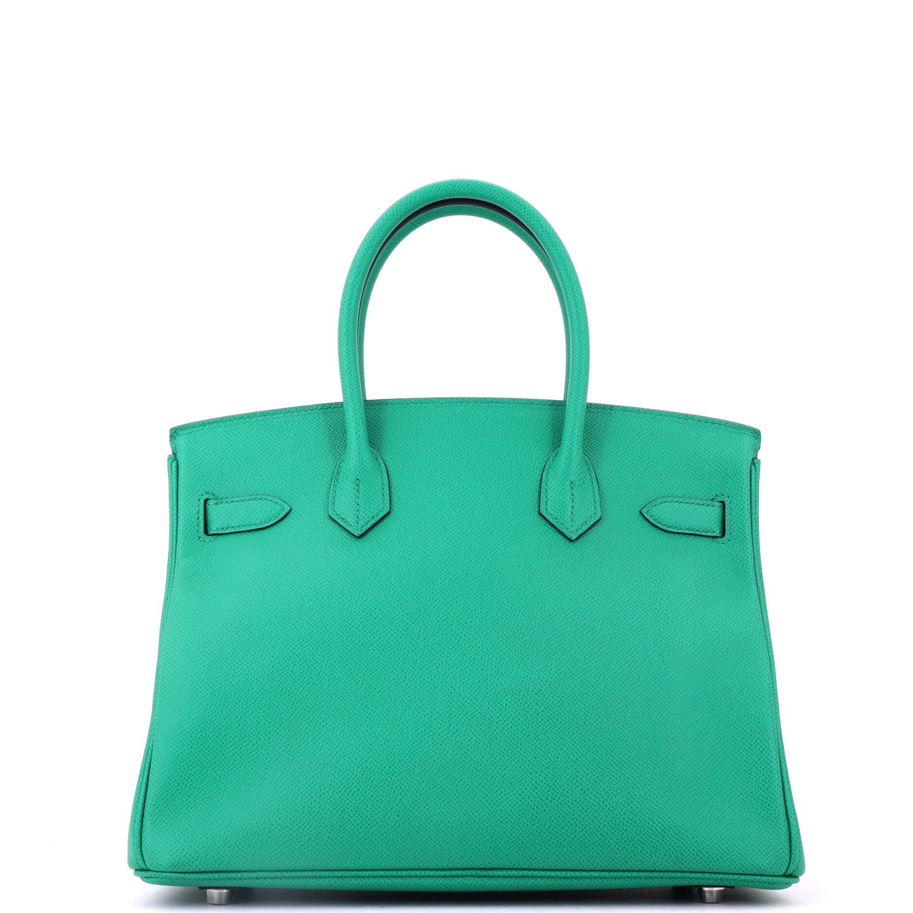 Birkin Handbag Green Epsom with Palladium Hardware 30, Alternate, color, Green