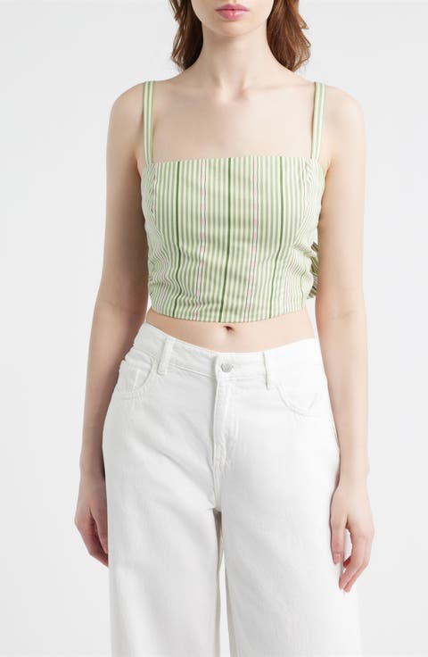 Miranda Stripe Crop Top