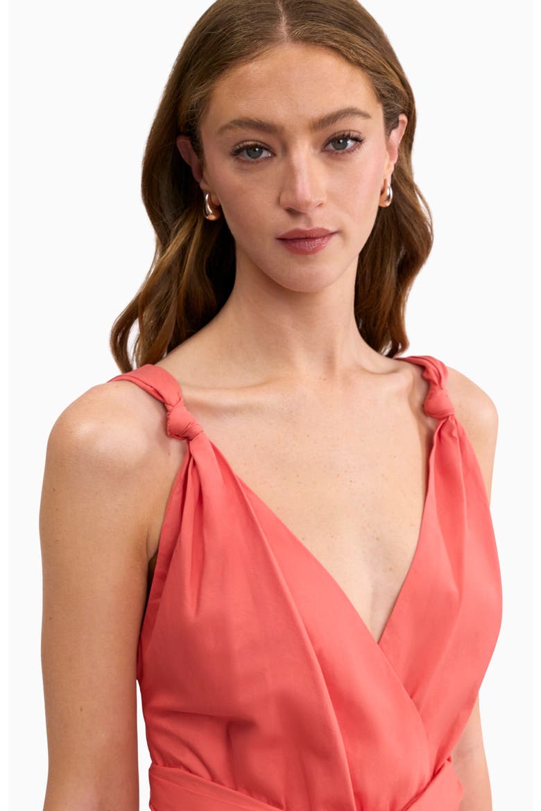 Brielle Poplin Dress, Alternate, color, Coral Blush