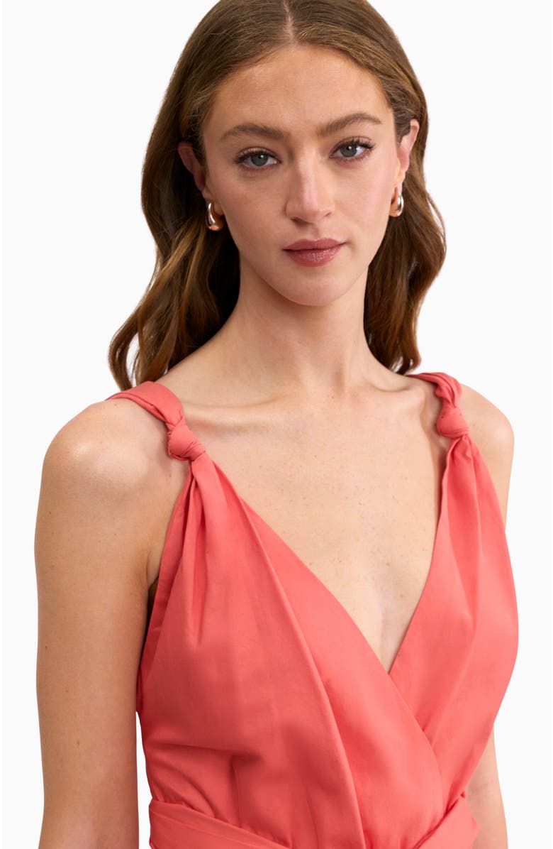 Rebecca Taylor Brielle Poplin Dress, Alternate, color, Coral Blush