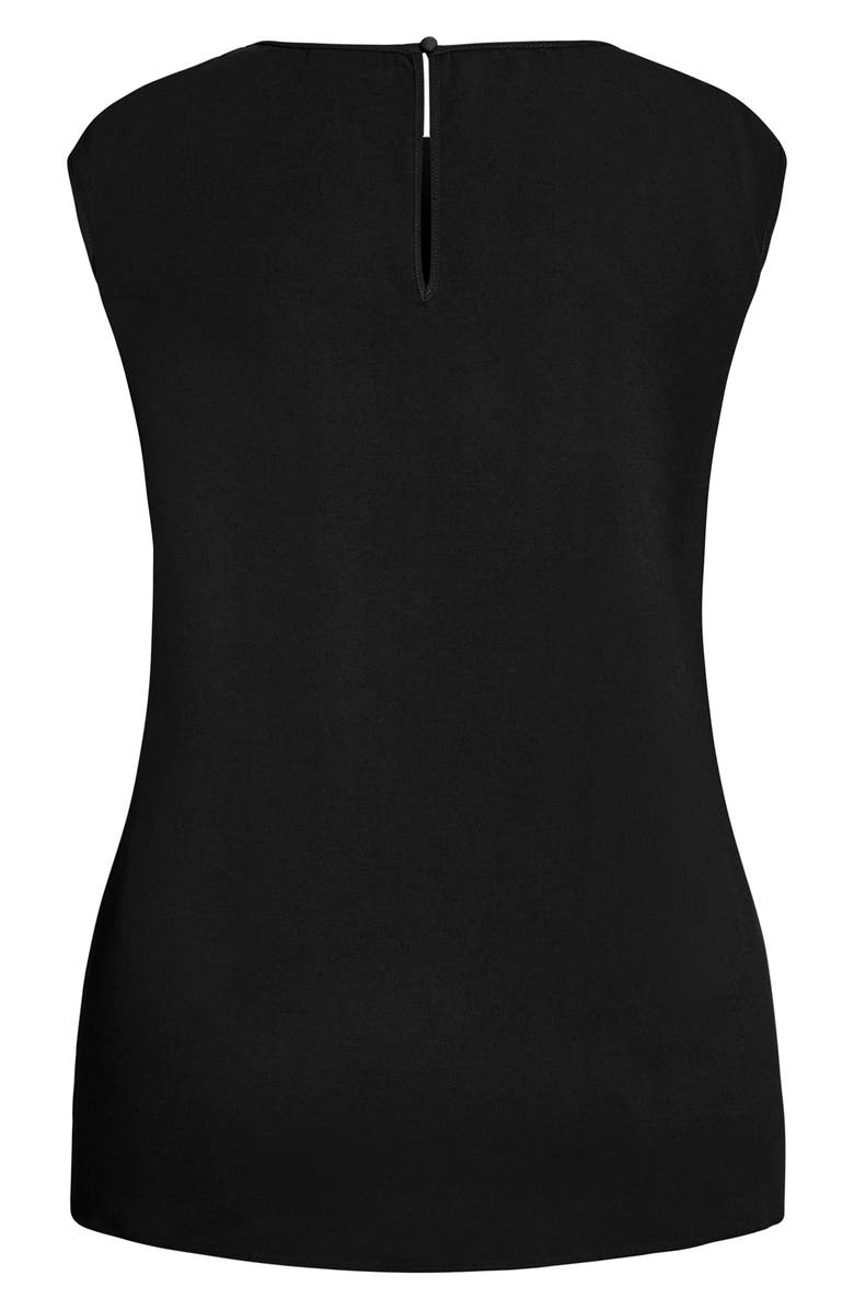 City Chic Gathered Neck Top, Alternate, color, 