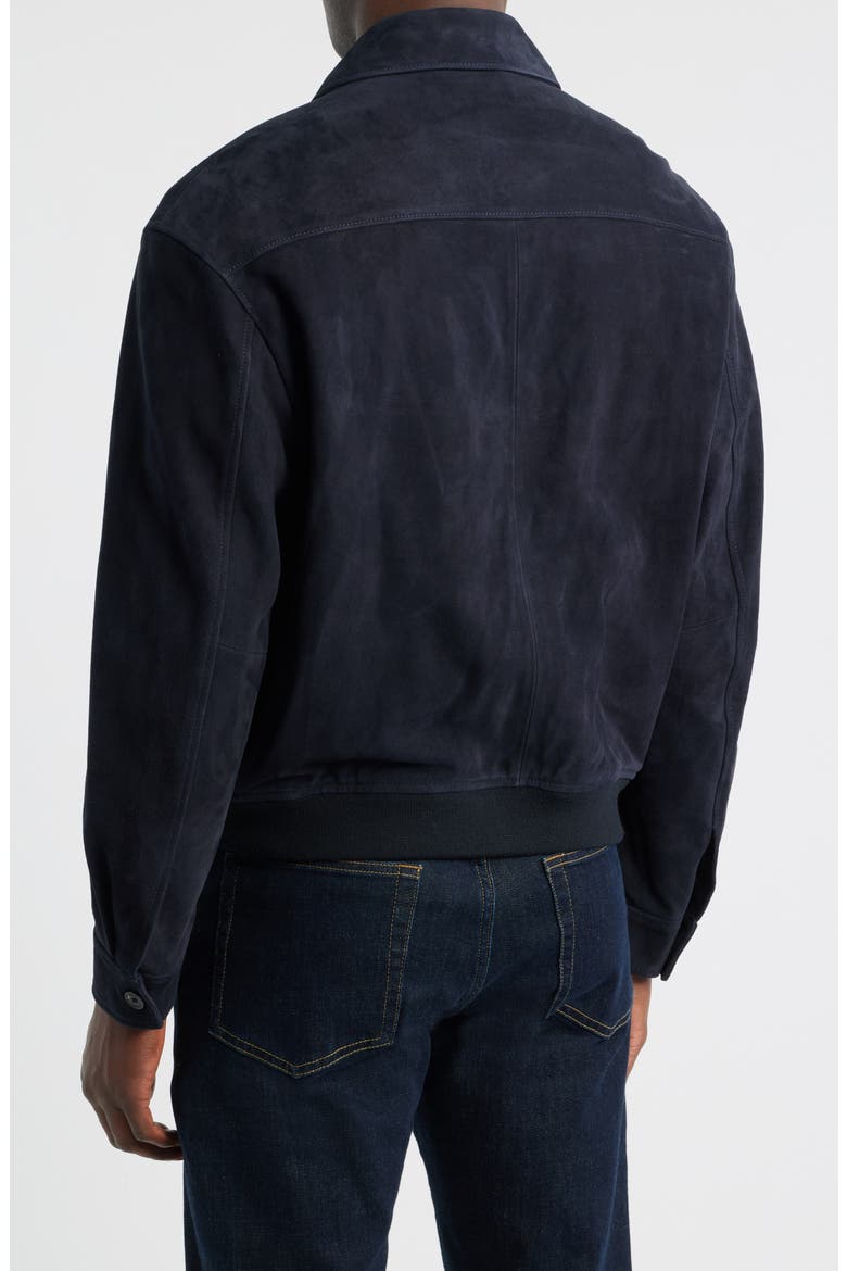 Suede Jacket, Alternate, color, DARK NAVY