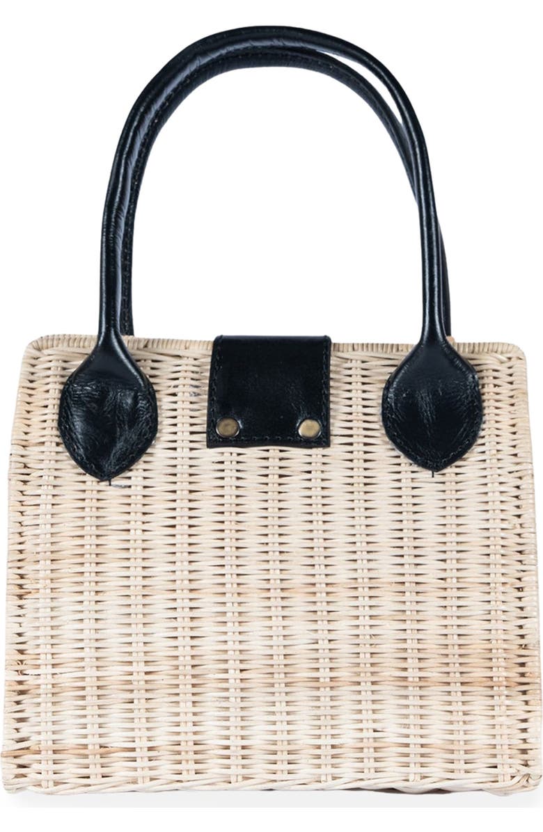 Jelavu Piper Rattan Handbag, Alternate, color, Black