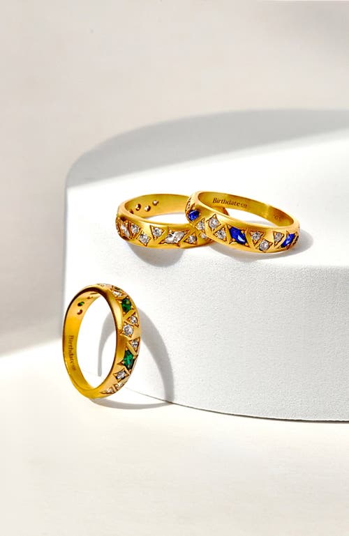 Birthdate Co. The February Birthstone Ring In Gold/amethyst