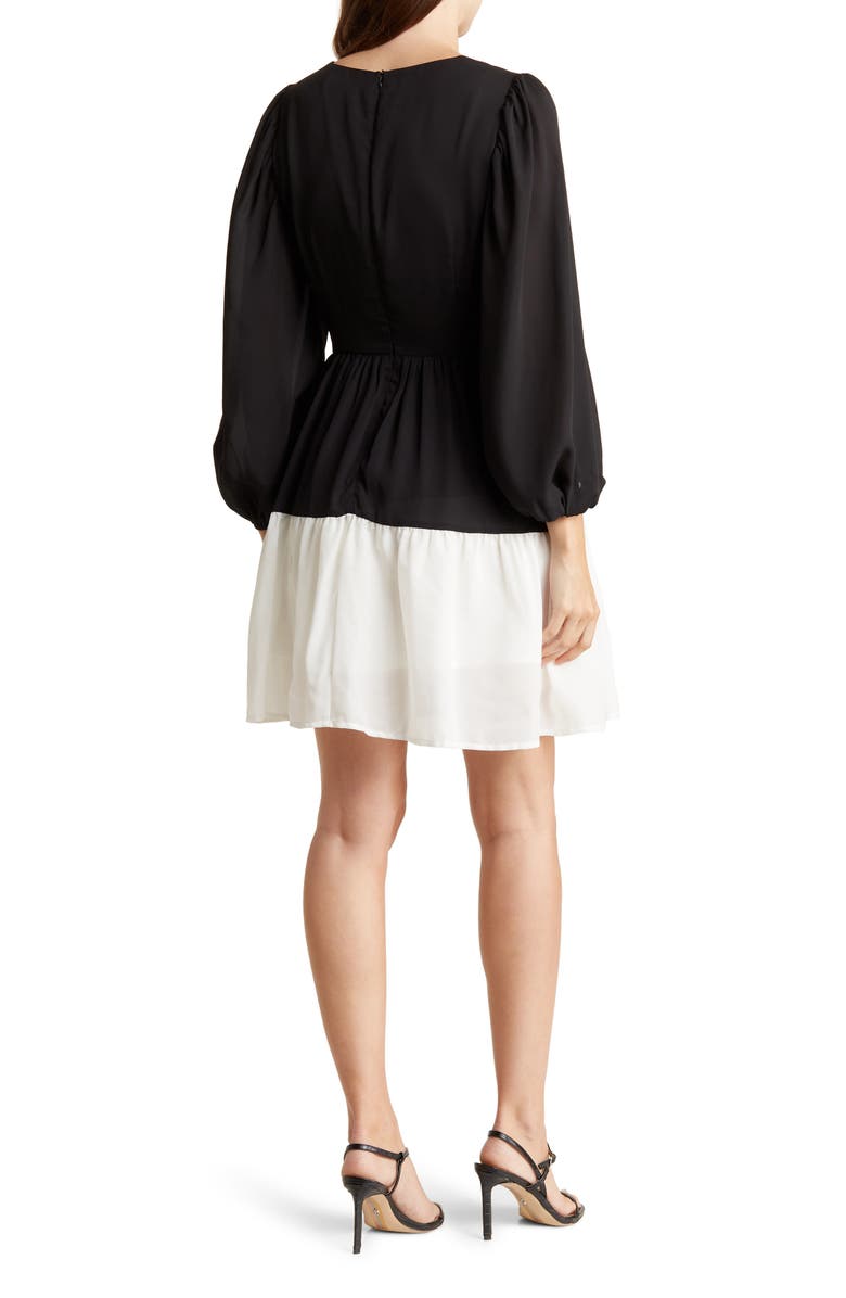AREA STARS Long Sleeve Tiered Shift Dress, Alternate, color, 