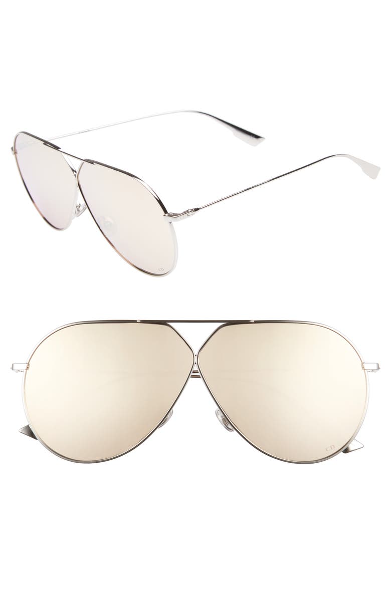 DIOR Christian Dior 65mm Aviator Sunglasses, Main, color,