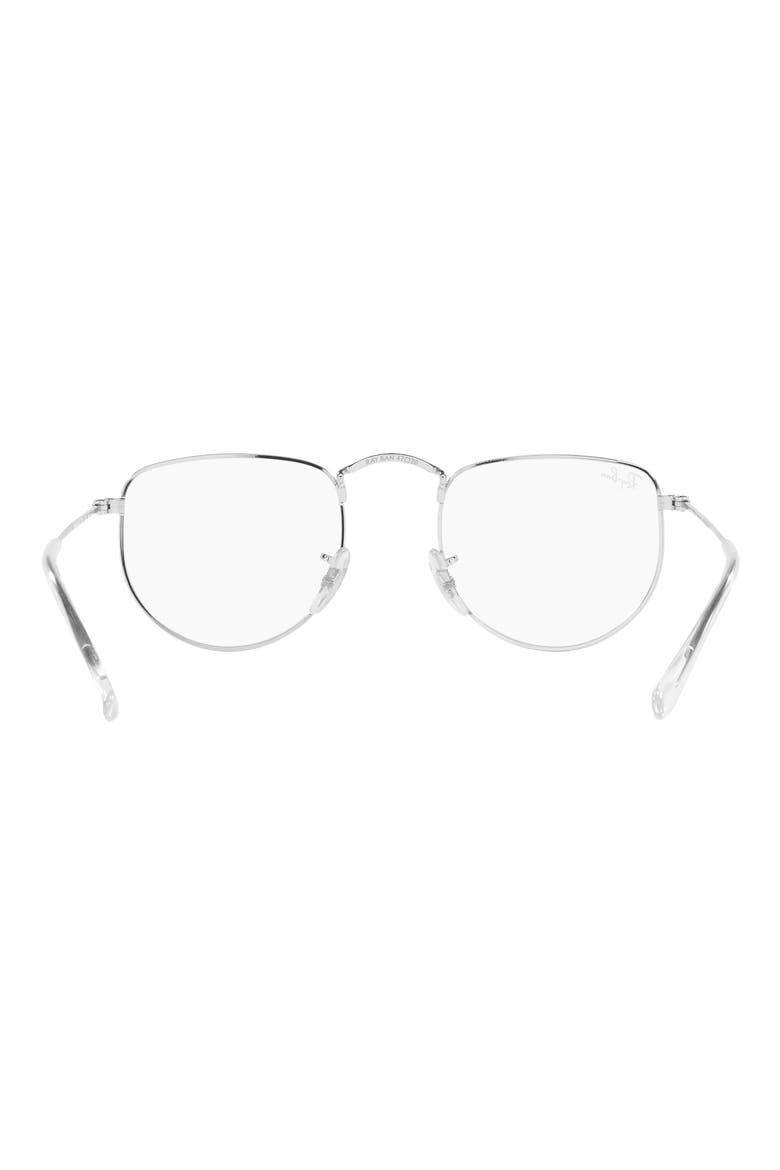 Elon 47mm Irregular Optical Glasses, Alternate, color, SILVER