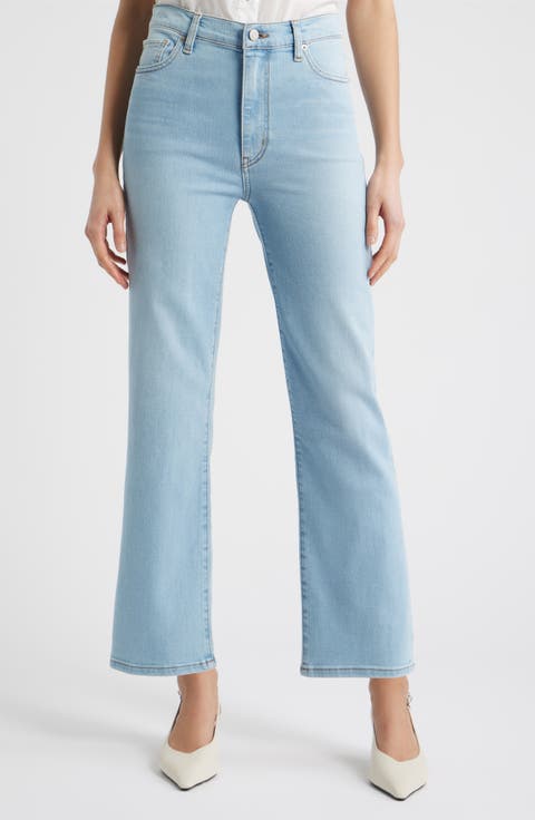 Le Sleek High Waist Ankle Straight Leg Jeans