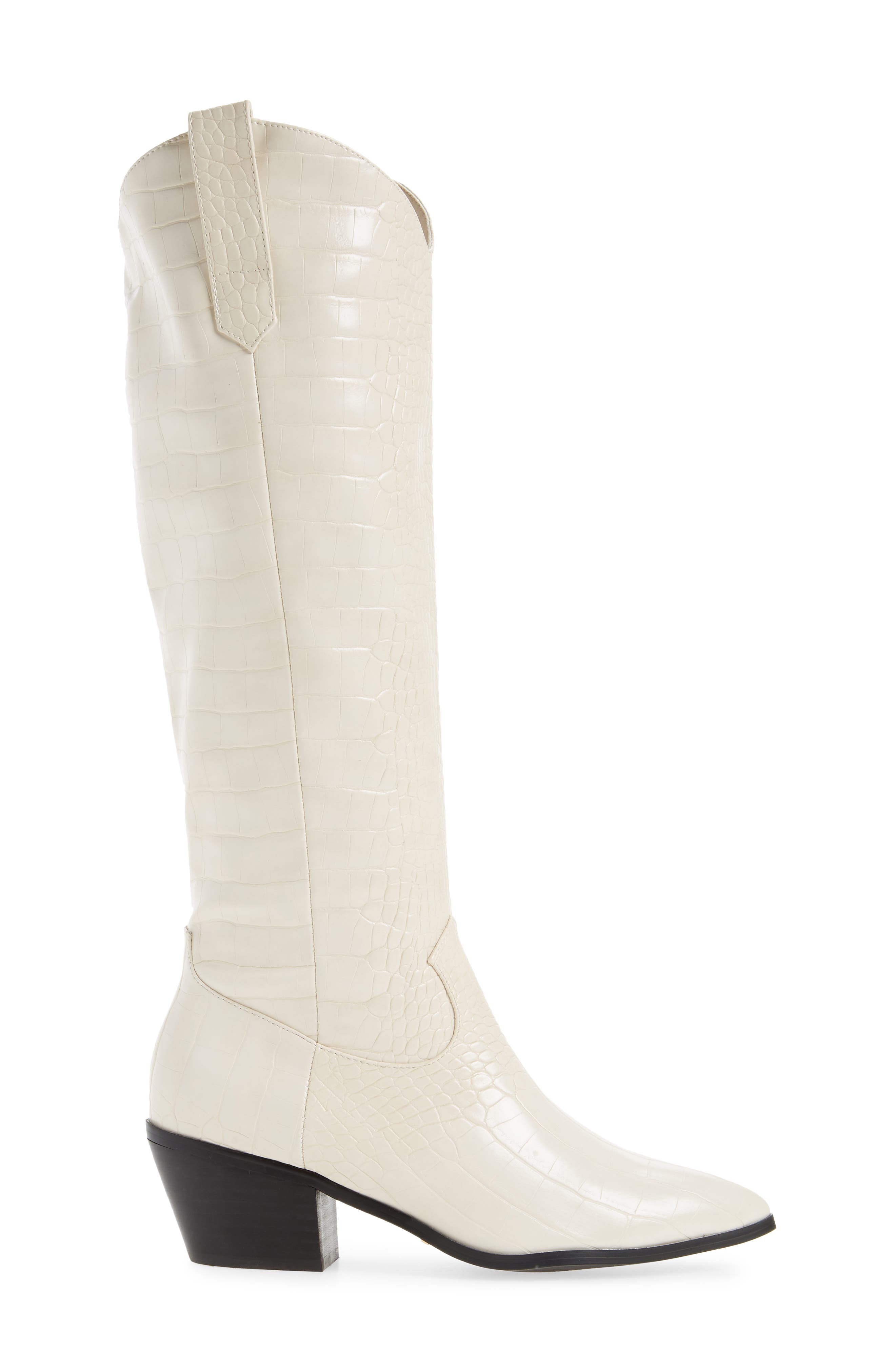 Billini Howie Croc Embossed Tall Western Boot, Alternate, color, 