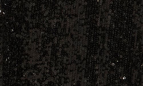 Love Token Cindy Sequin Bomber Jacket In Black