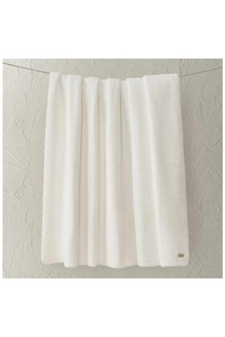 Whitecap Fleece Bed Blanket, Alternate, color, SNOW