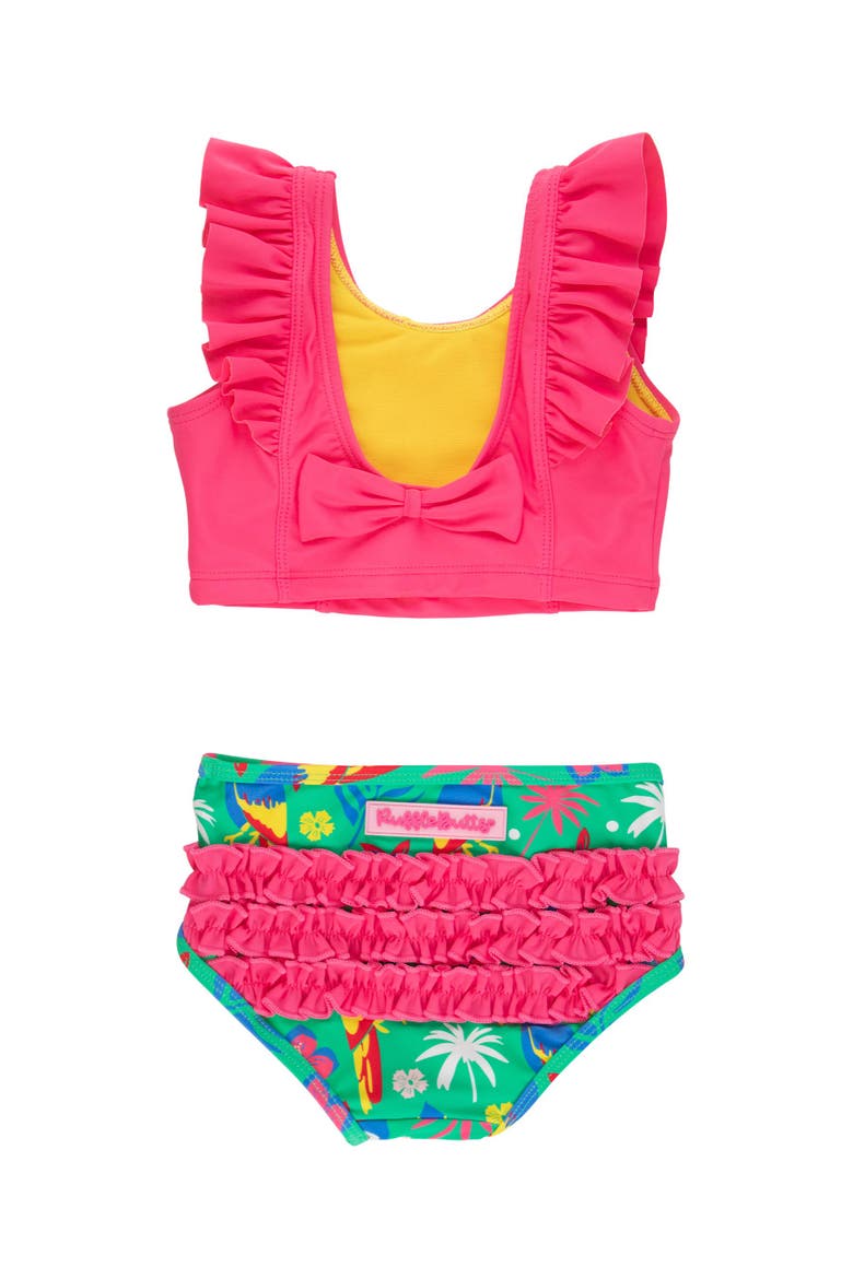 UPF50 Waterfall Tankini, Alternate, color, Parrot Palms