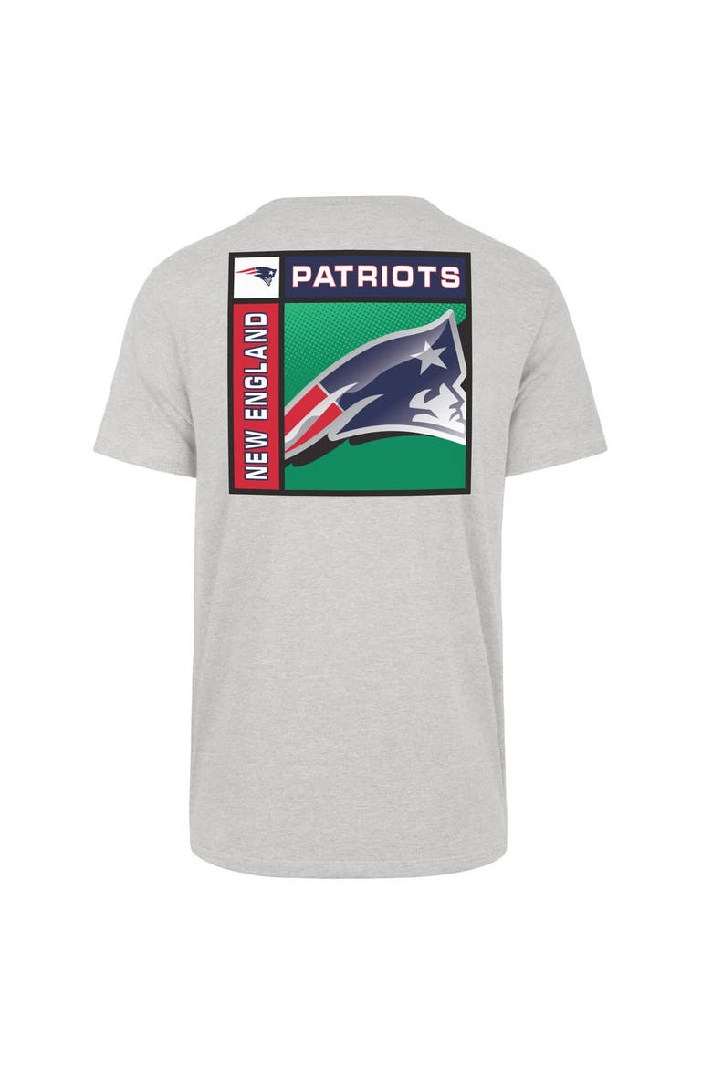 Men's '47  Gray New England Patriots Chrome Plate Franklin T-Shirt, Alternate, color, Gray
