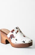 Huma Blanco Sidney Genuine Calf Hair Clog Mule
