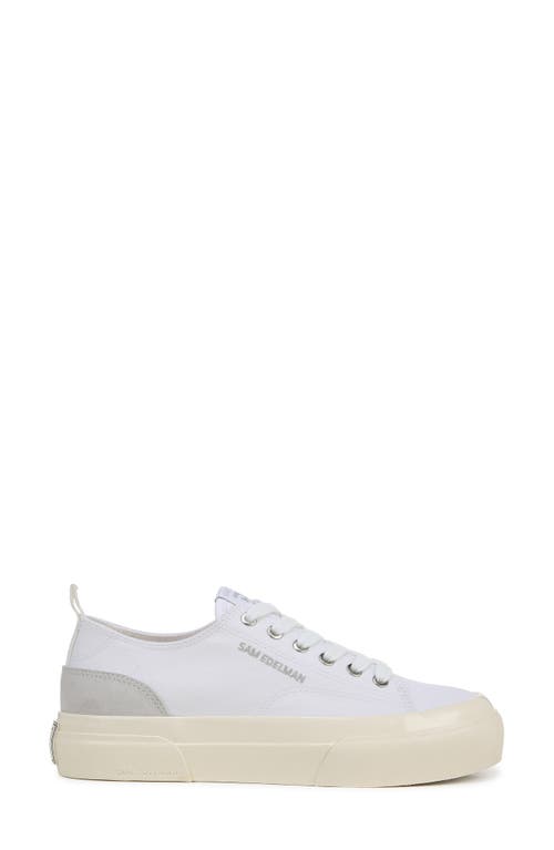 Sam Edelman Sonia Platform Sneaker In White/ice Grey