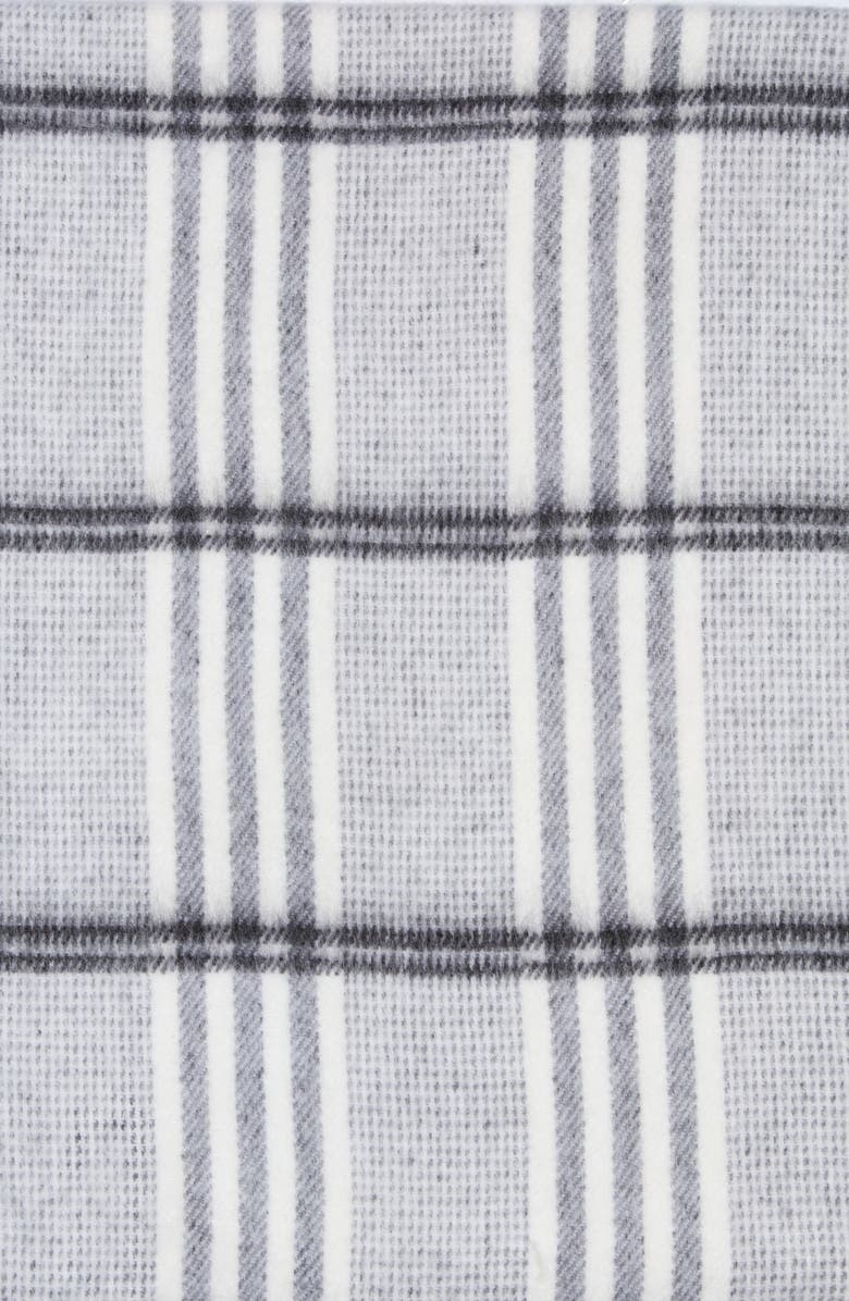 AllSaints Oversize Brushed Check Scarf, Alternate, color, Ecru 254