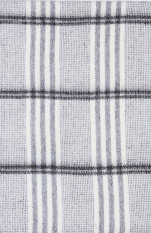 Allsaints Oversize Brushed Check Scarf In Ecru 254