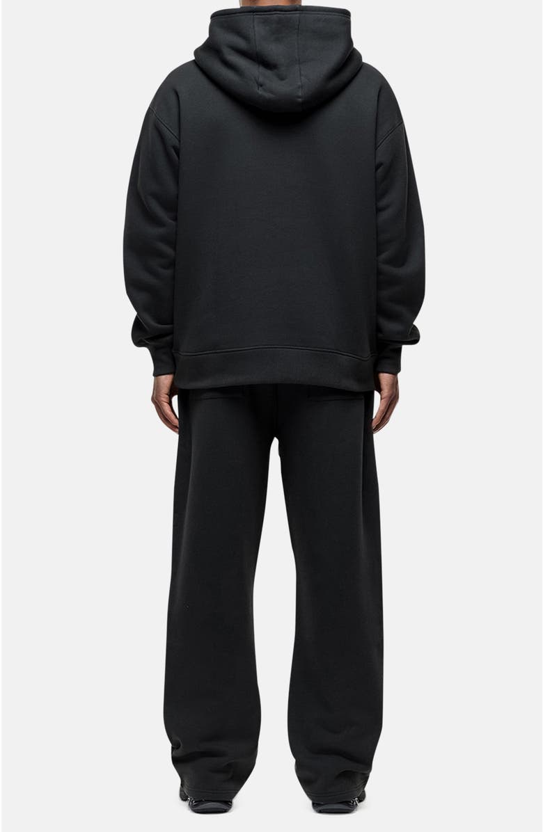 Good For Nothing Pirate Black Oversized Hoodie, Alternate, color, Black