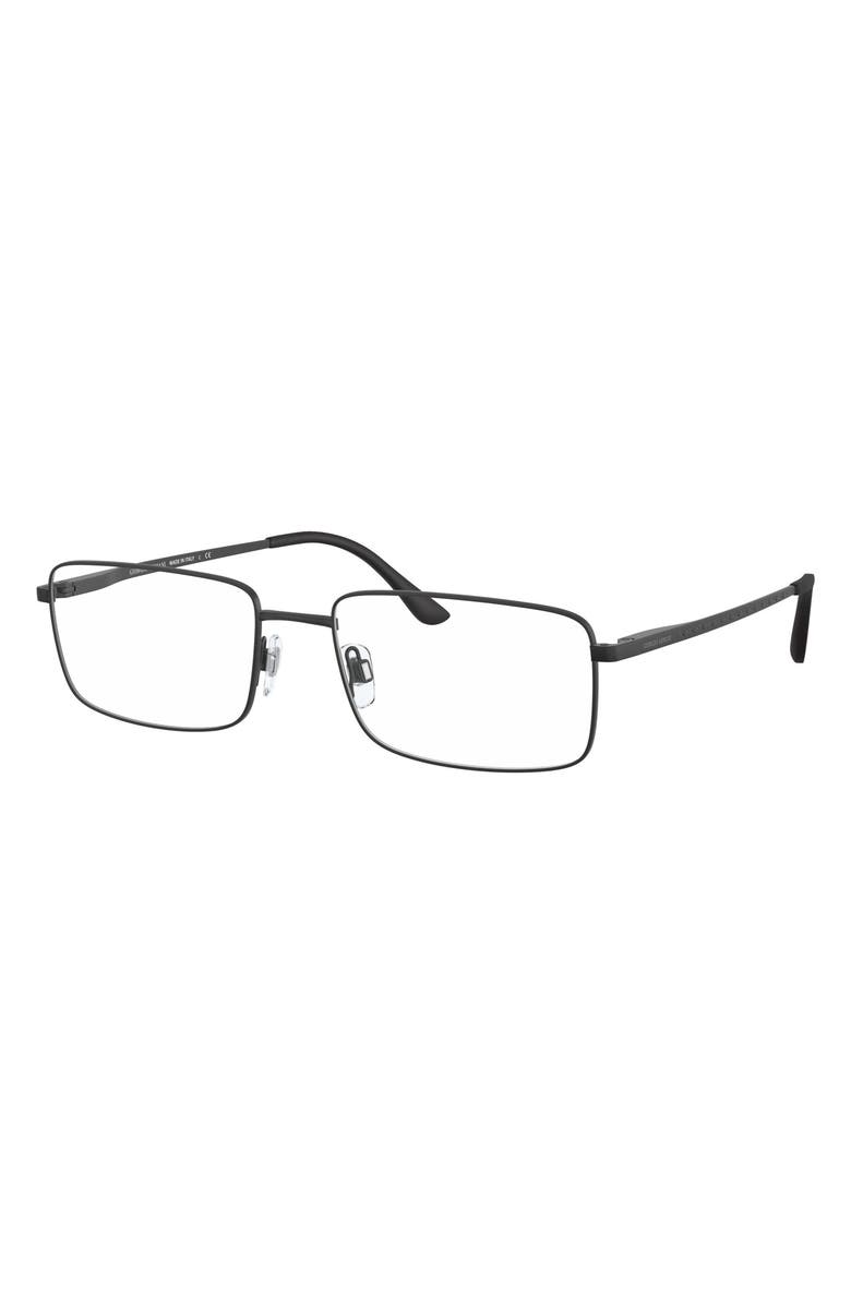 Giorgio Armani 59mm Rectangular Optical Glasses, Alternate, color, 