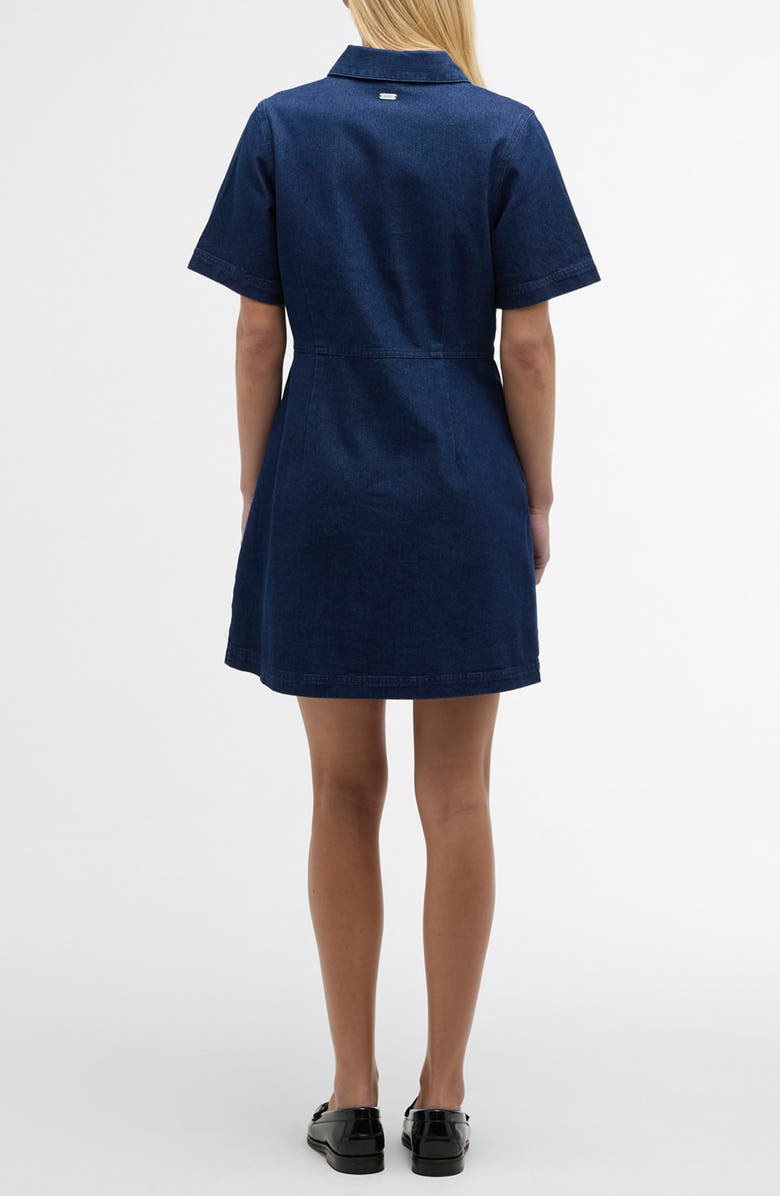 Barbour Maia Button-Up Denim Mini Shirtdress, Alternate, color, 