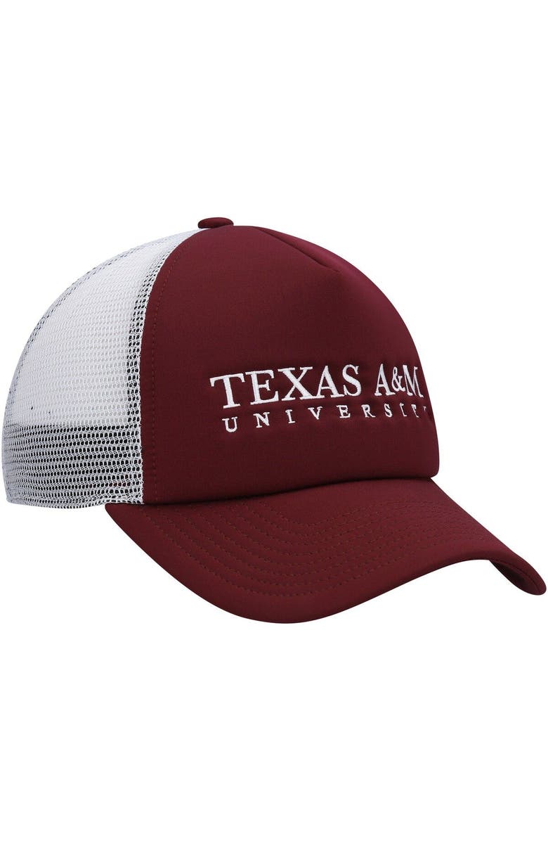 adidas Men's adidas Maroon/White Texas A&M Aggies Foam Trucker Snapback Hat, Alternate, color, 
