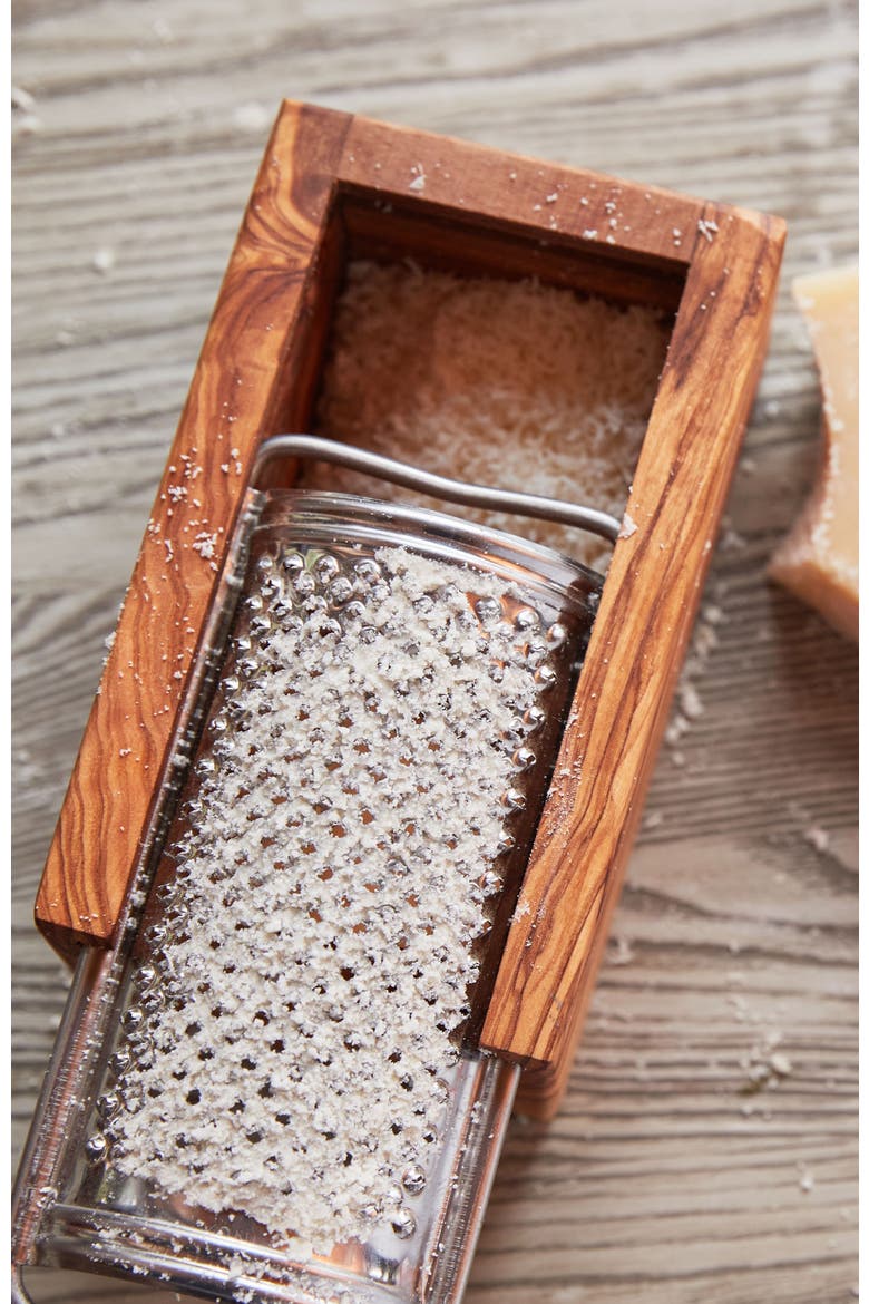 Olivewood Box Grater, Alternate, color, None