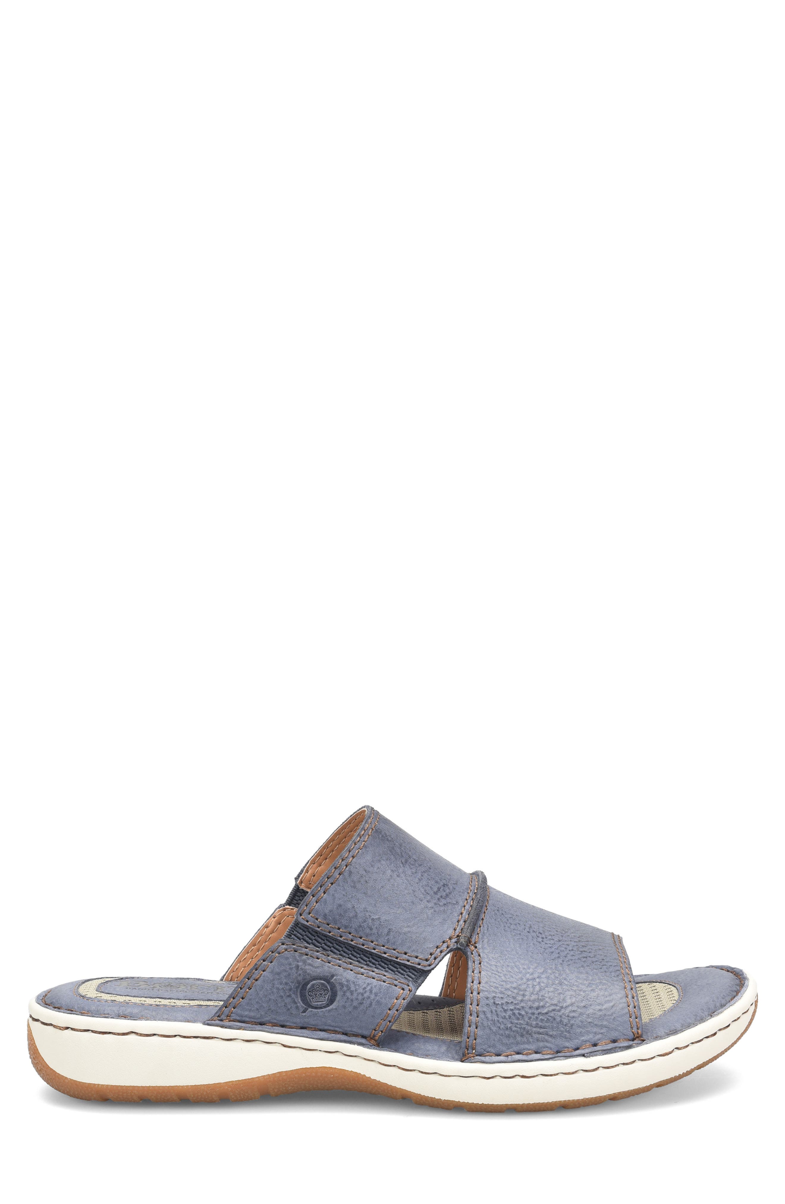 Børn Flores Slide Sandal, Alternate, color, Navy
