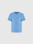 UM Crew-neck Cotton Jacquard T-shirt With Tone-on-tone Zigzag Design