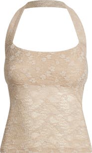 LIONESS Palisades Lace Halter Top