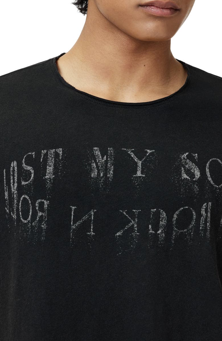 John Varvatos Lost My Sould Graphic T-Shirt, Alternate, color, Black