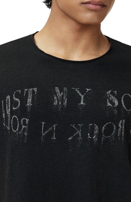 John Varvatos Lost My Sould Graphic T-shirt In Black