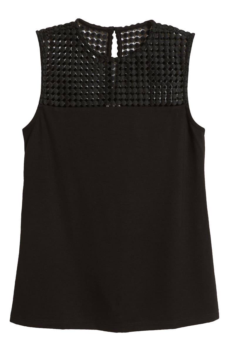Anne Klein Serenity Lace Yoke Tank, Alternate, color, 