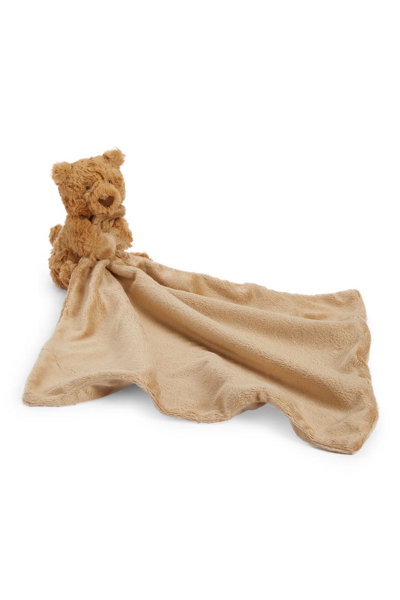 Bartholomew Bear Soother Blanket, Main, color, BROWN