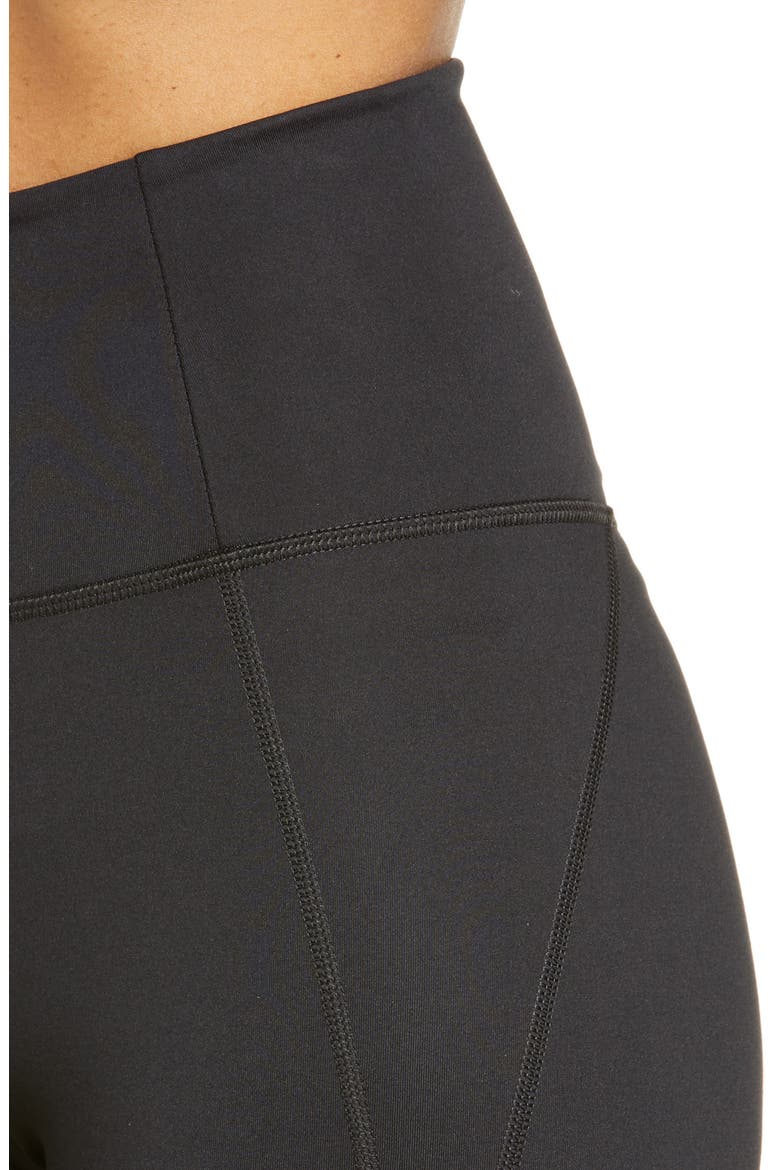 High Waist Running Shorts, Alternate, color, BLACK