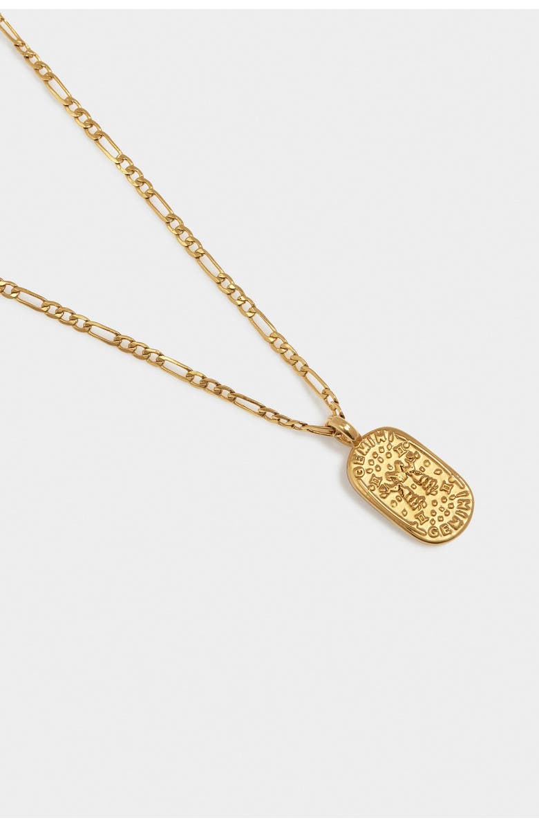Katie Loxton 'Gemini' Waterproof Gold Zodiac Necklace, Alternate, color, Gold