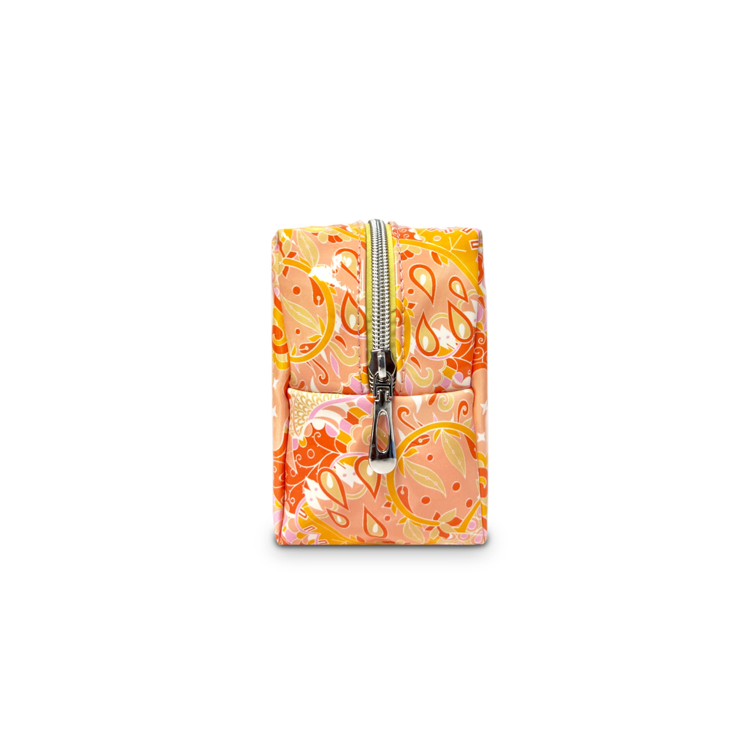 Youzey Paisley  Cosmetic and Makeup Bag, Alternate, color, Orange