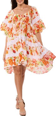 RANEES Relaxed Floral Minidress