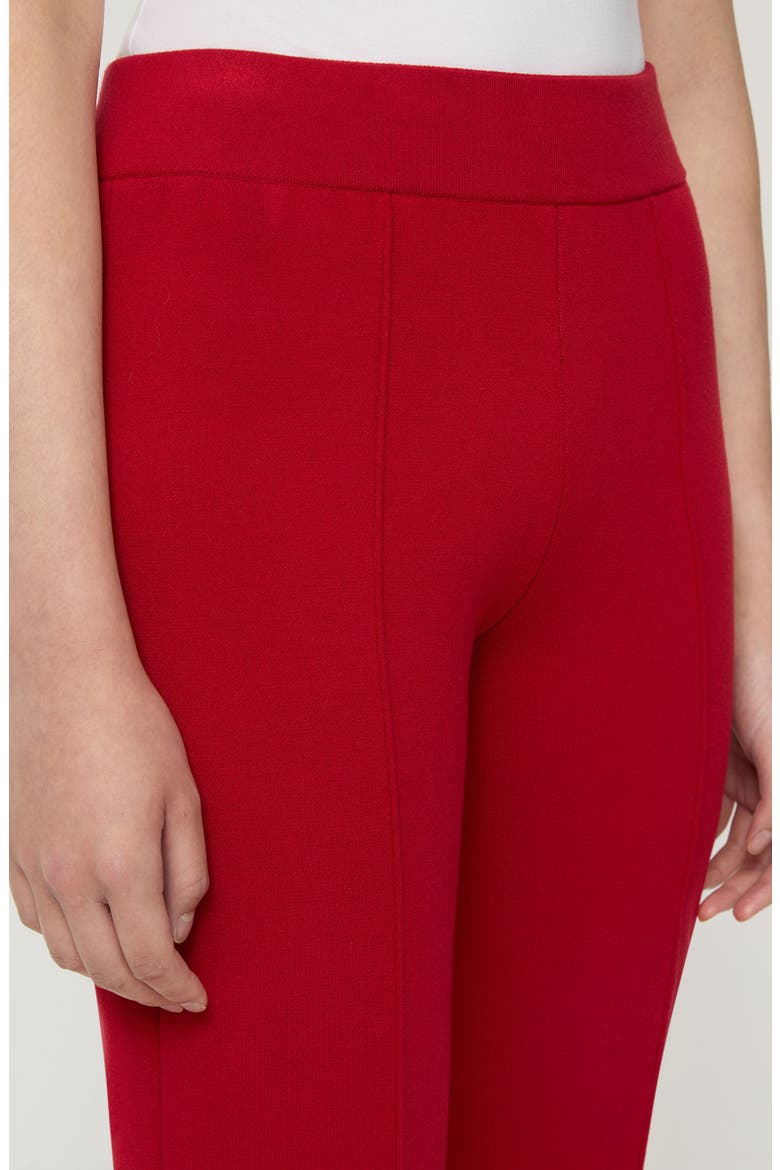 Foley Crepe Knit Flare Ankle Pants, Alternate, color, SPARK