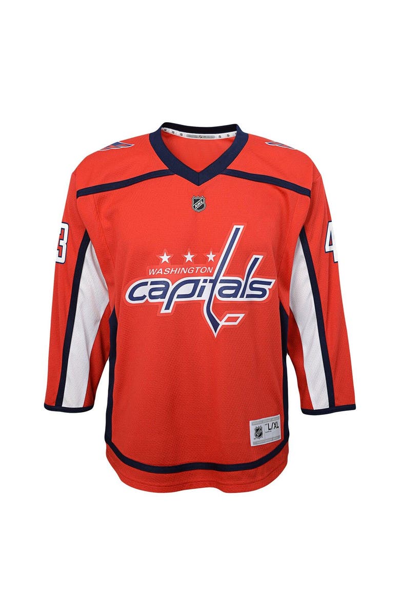 Outerstuff Youth Tom Wilson Red Washington Capitals Home Replica Player Jersey, Alternate, color, Red